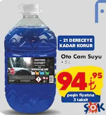 FAKİR EXPERT OTO CAM SUYU 5 L fiyat ve kampanya bilgisi